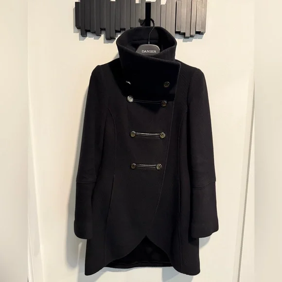Mackage Diana Tulip Peacoat, Black XS - Picture 3 of 11